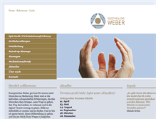 Tablet Screenshot of geistheilung-weber.de